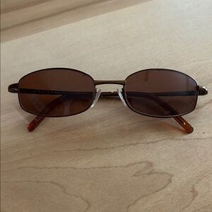 Vintage 1990 Ralph Lauren Oval Brown Lens Sunglasses